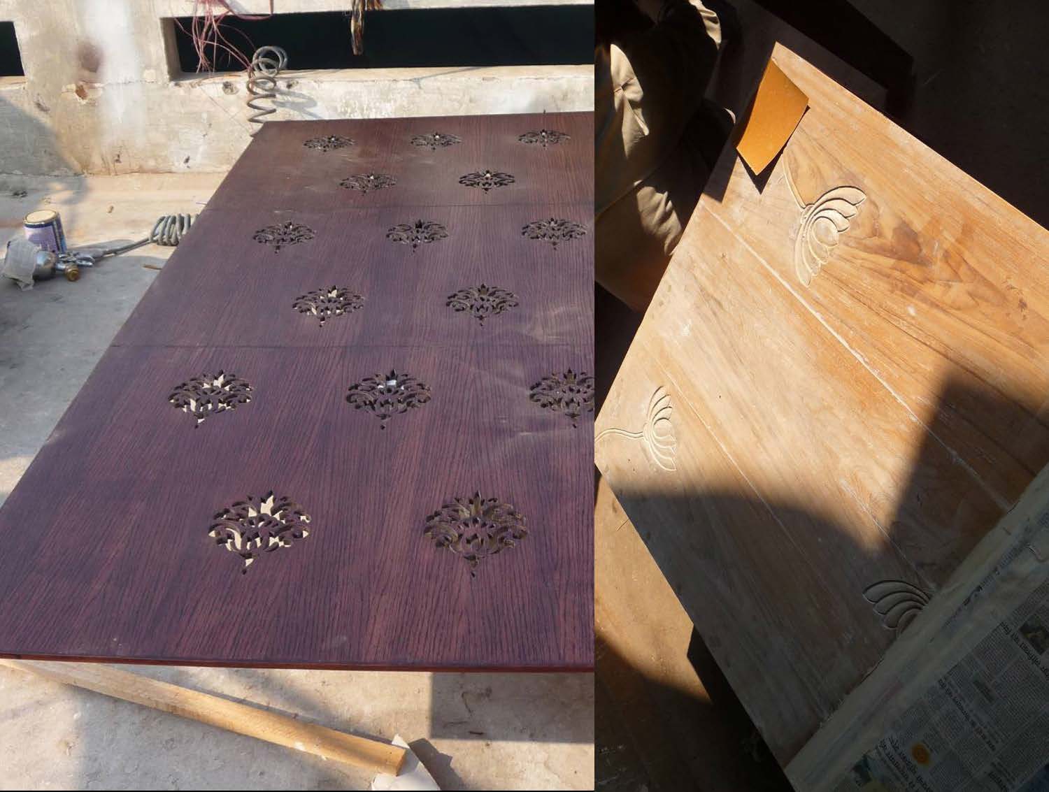 Hand-crafted jali and embossing detail by SpaceTalk Designs, Gurgaon